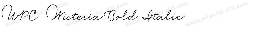 UPC-Wisteria Bold Italic字体转换